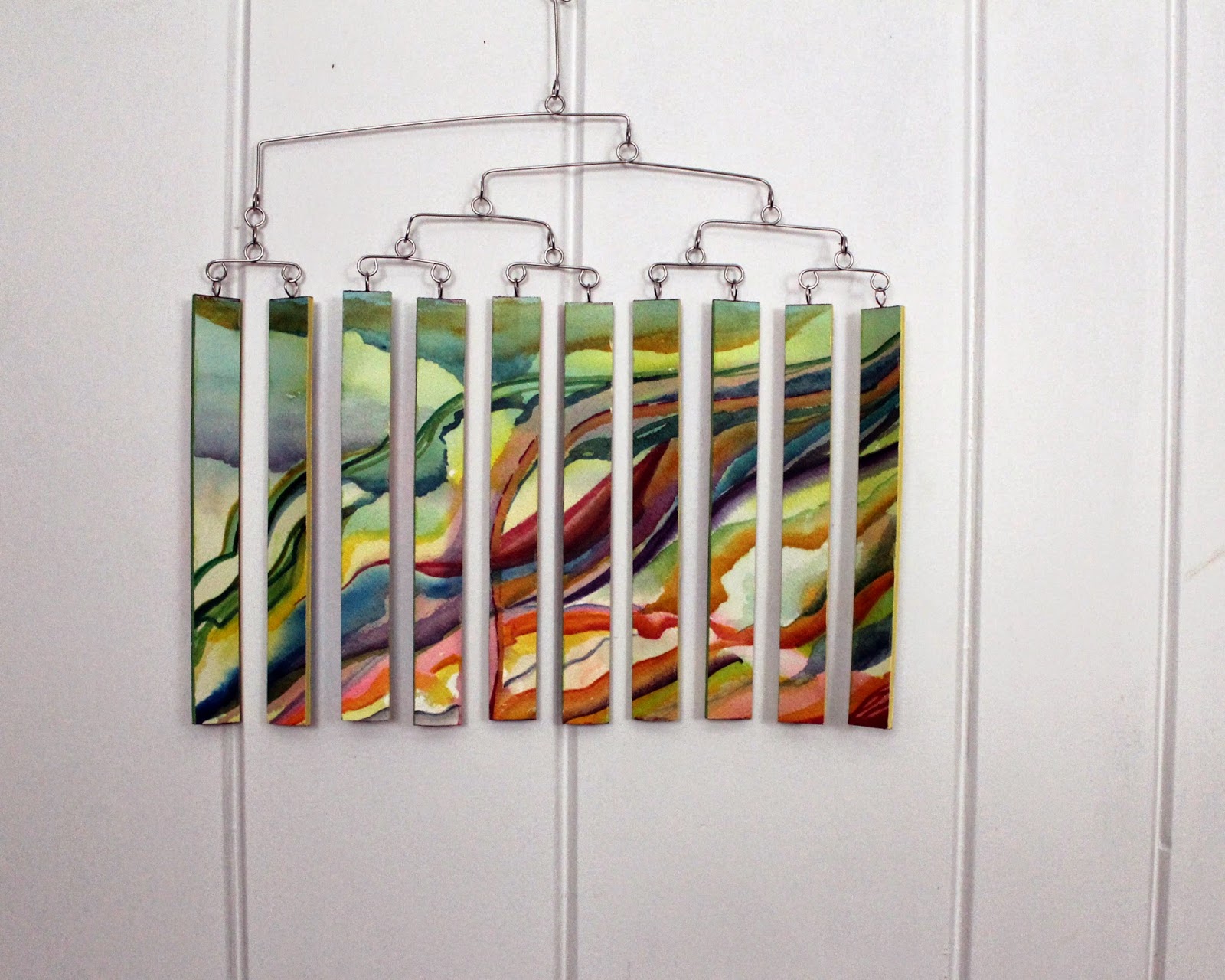 Watercolor Paintings and Mobiles by Carolyn Weir New Moving Paintings