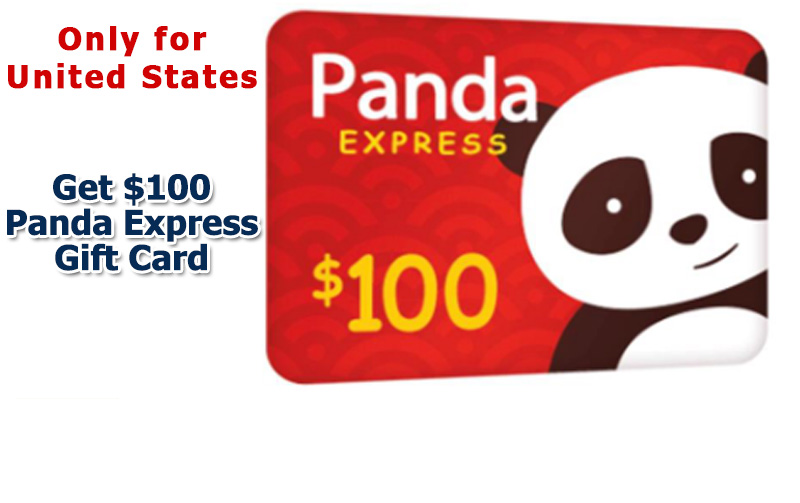 panda EXPRESS 100$ gift card