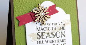 Stampin' Up! Cozy Christmas Magic of the Season Card #stampinup www.juliedavison.com 2015 Holiday Catalog