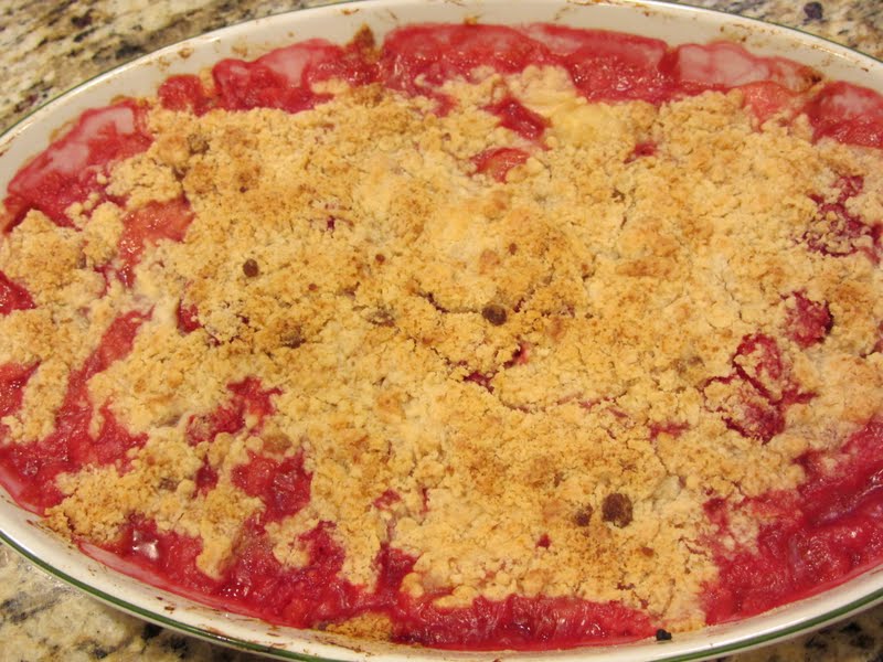 Kitchen Sink Diaries Peach & Raspberry Crumble