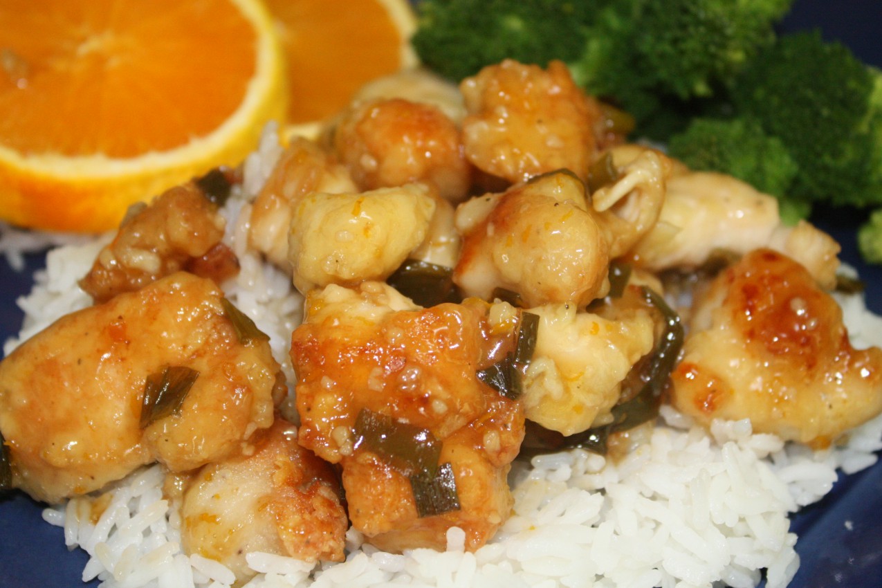 pass the peas, please panda express orange chicken
