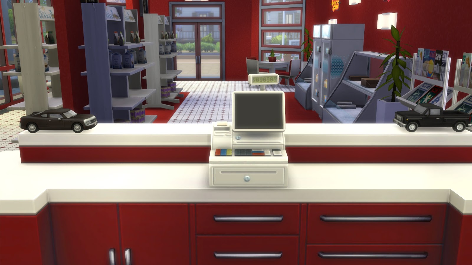 Gas Station Convenience Store Sims 4 Houses