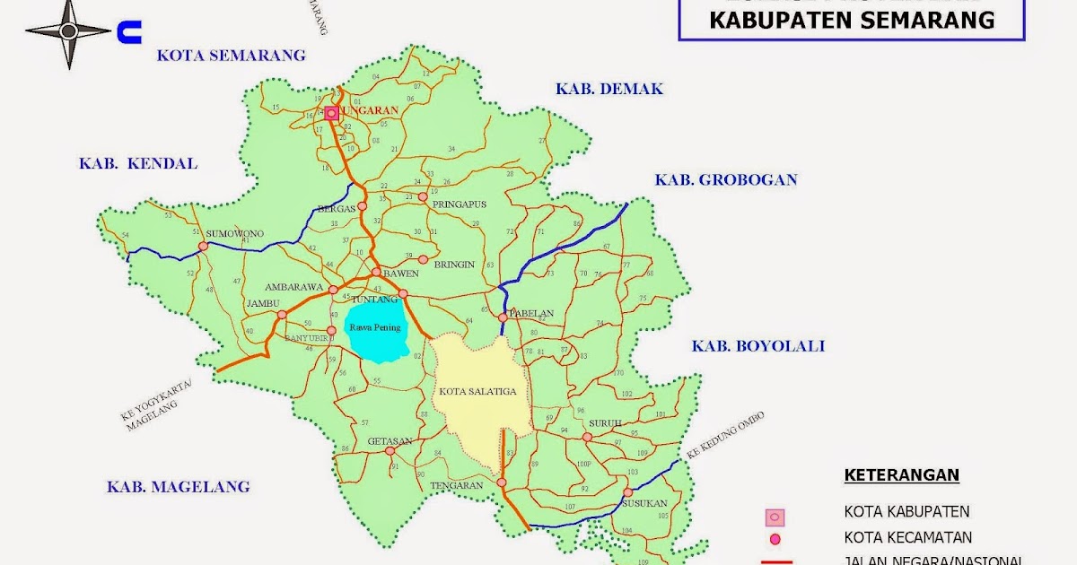 TAKJUB INDONESIA: PETA KABUPATEN SEMARANG