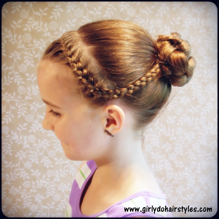 Girly Do Hairstyles: By Jenn: Katies Dance: Braids and Bun Style
