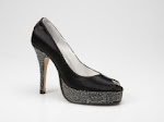 Ladies Evening Shoes - Black Platform Occasion Shoes