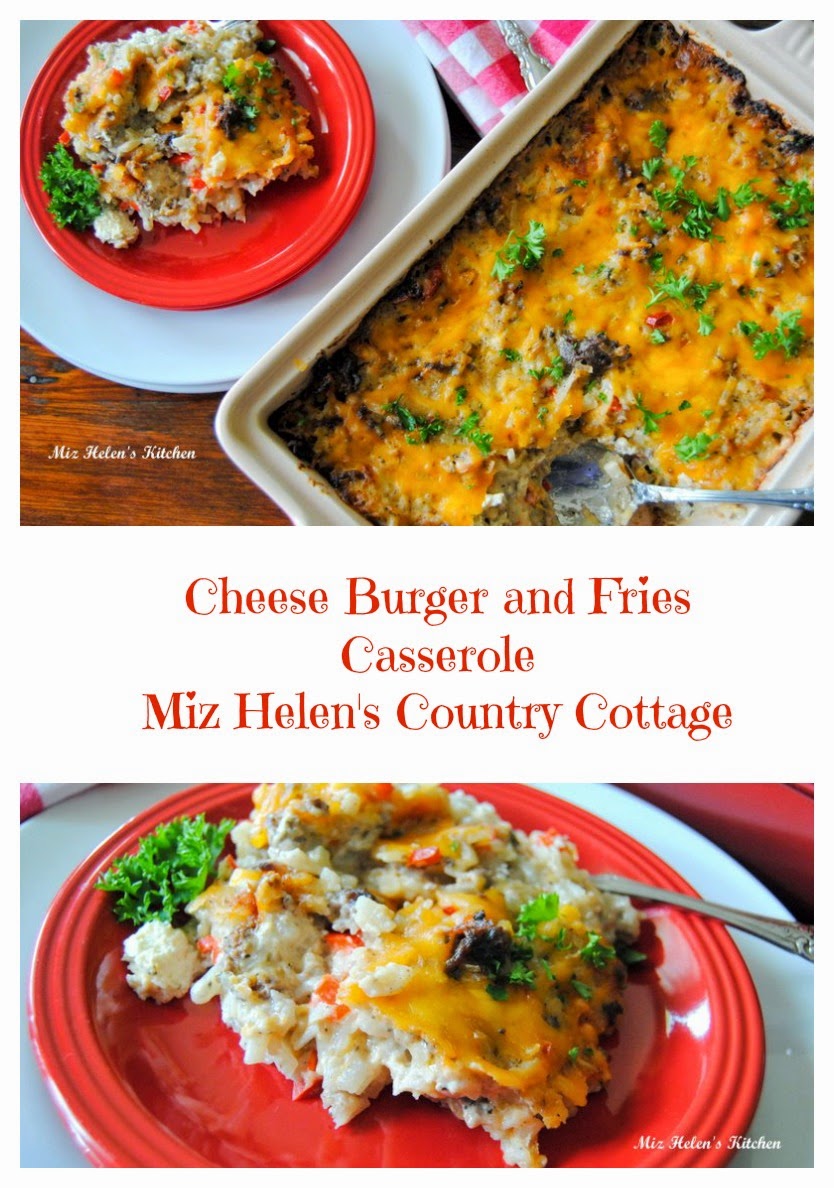 Miz Helen's Country Cottage Cheese Burger and Fries Casserole