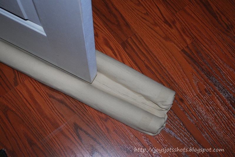 Joy's Jots, Shots & Whatnots A DIY Door Draft Blocker
