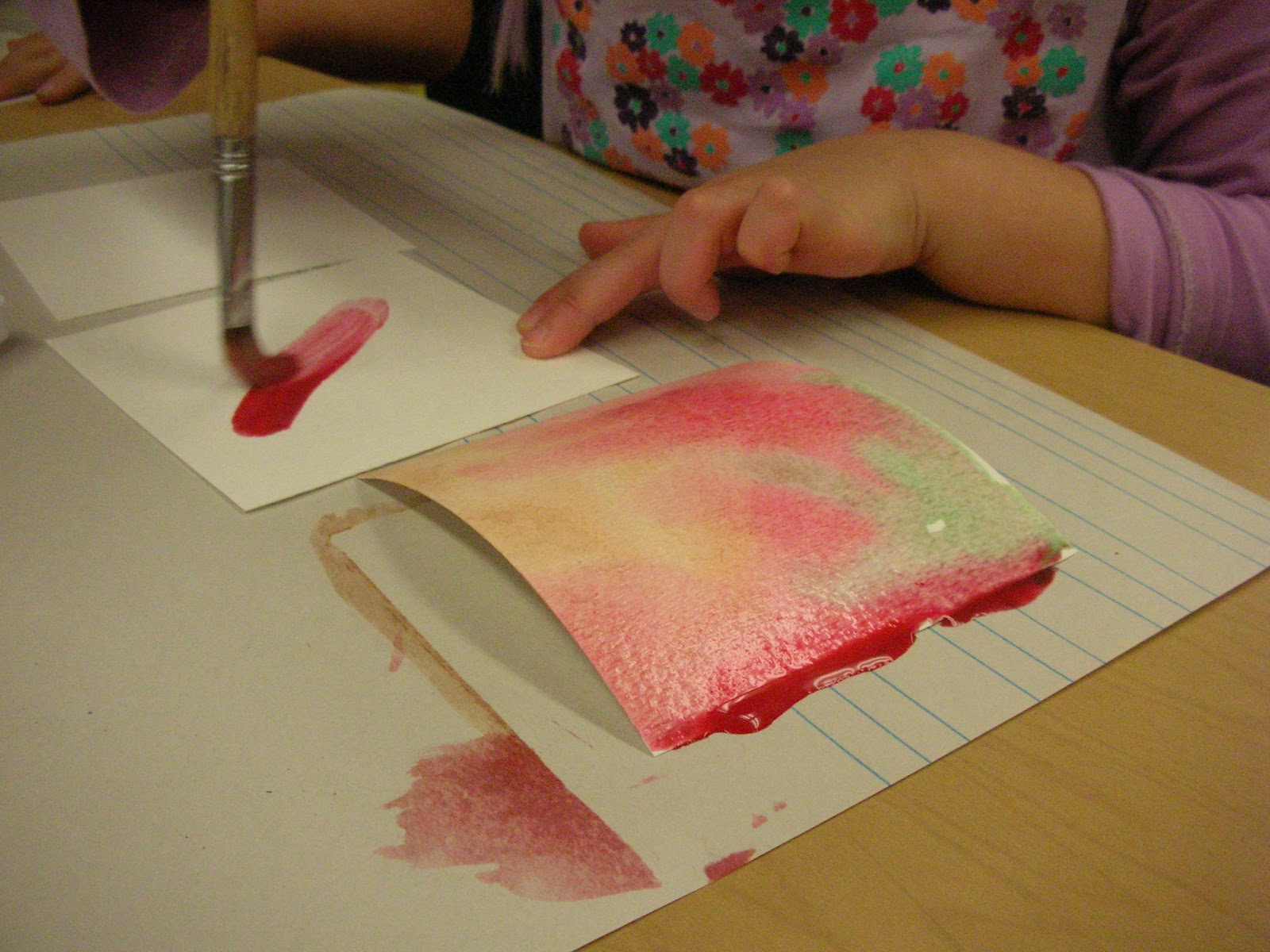 Kindergarten Kids Watercolor in Kindergarten