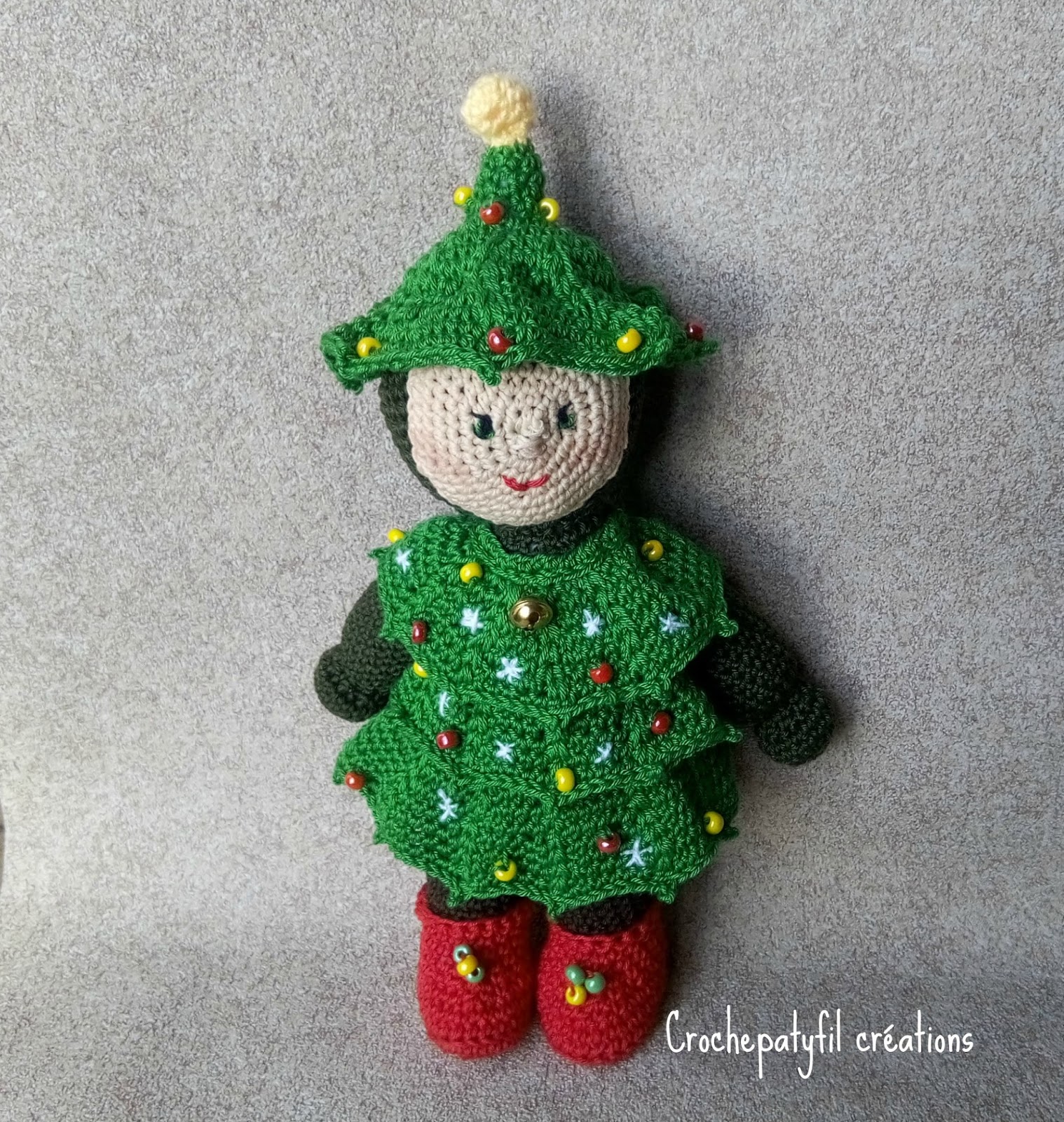 Dame Sapin de Noel amigurumi