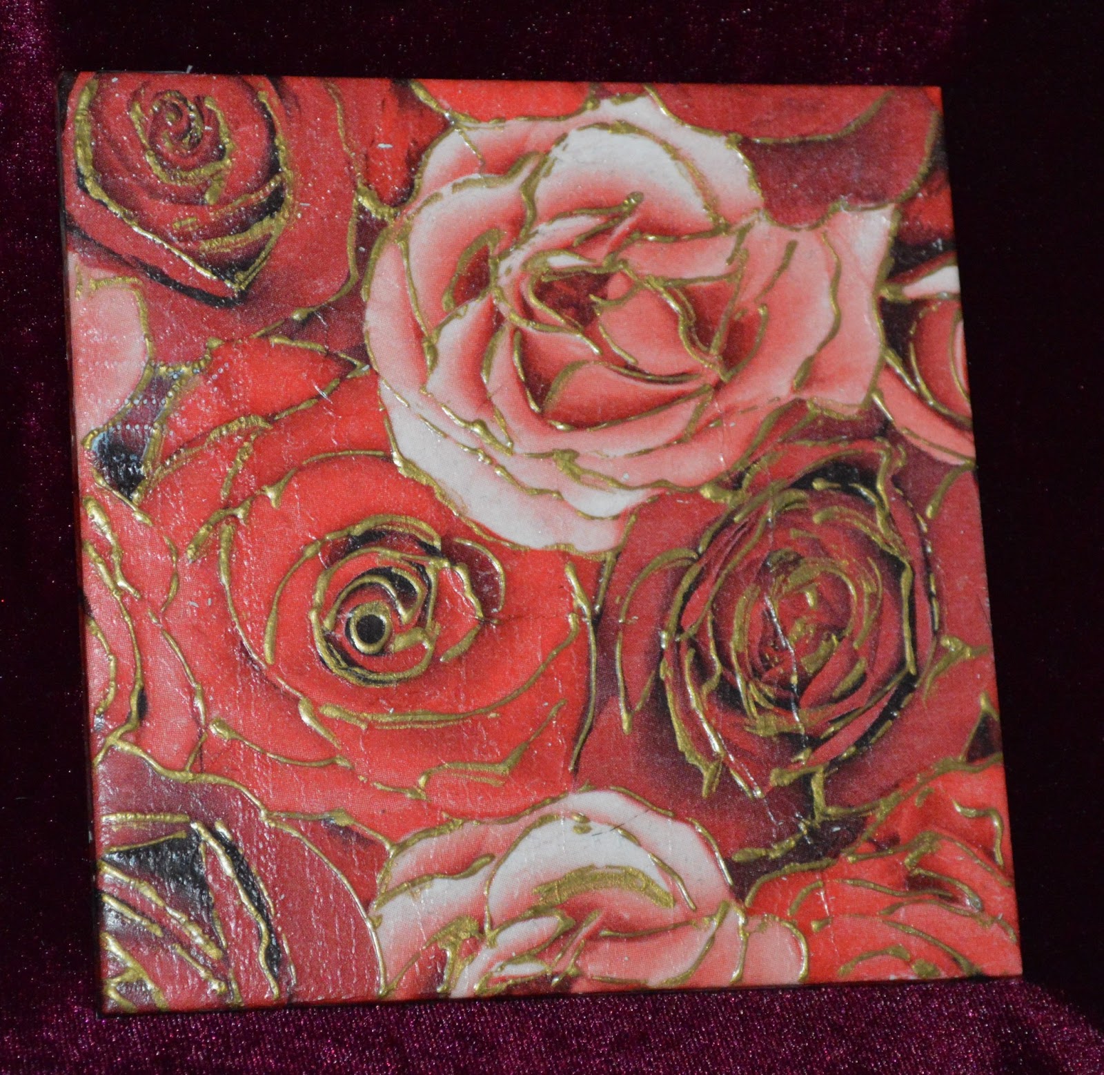 Agni's Art Space Decoupage on tiles