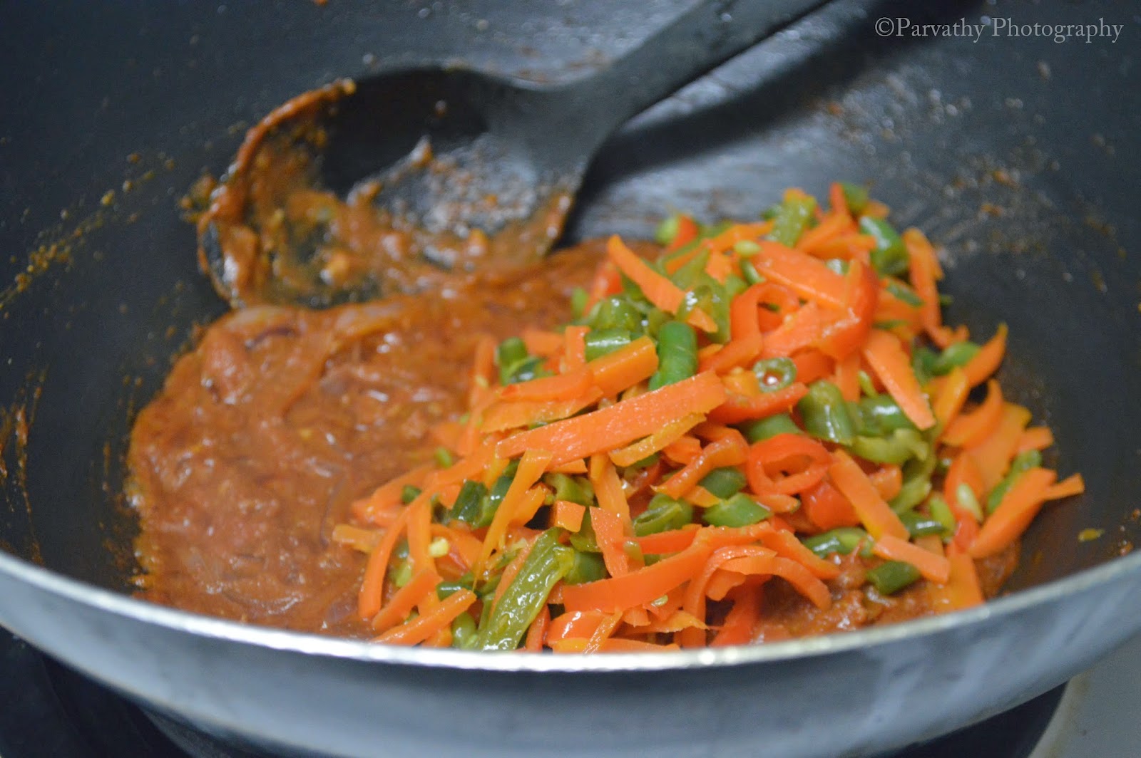 Paru's Kitchen Creamy Veg Curry for Chapathi Veg Curry Recipe