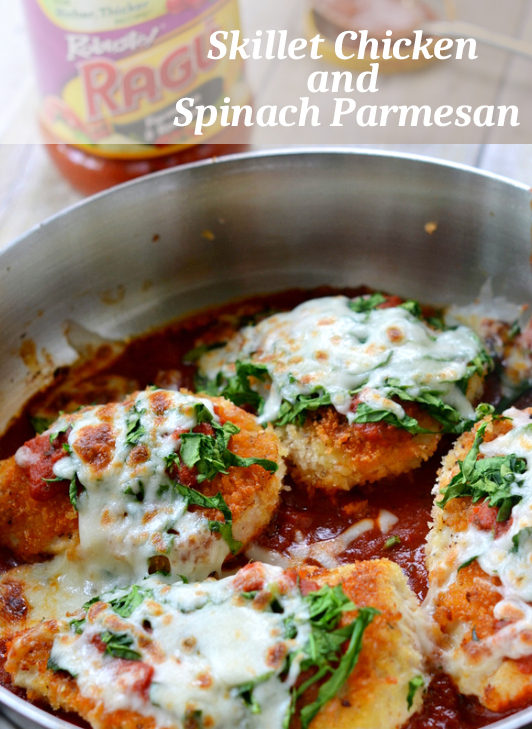 Skillet Chicken and Spinach Parmesan Quick Recipes & Kitchen Tips