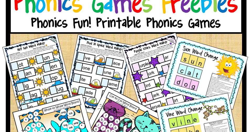 Fun Games 4 Learning Phonics Games FREEBIES!