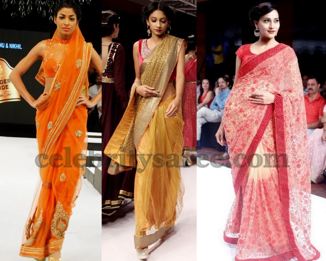 Net Sarees at Blenders Pride Fashion Show