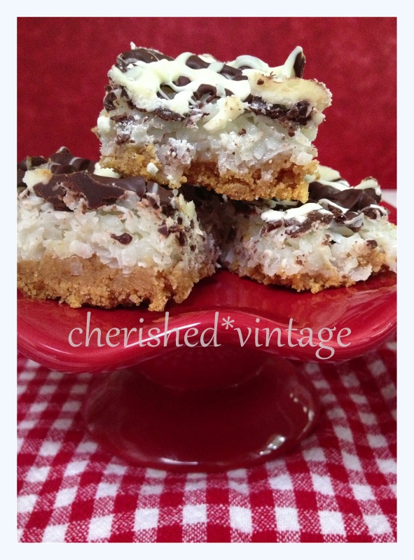 cherished*vintage Coconut Bar Cookies