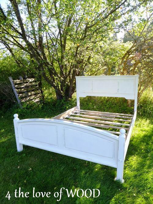 4 the love of wood UPDATING A VINTAGE BED FRAME