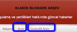 Klasik blogger arşiv eklentisi