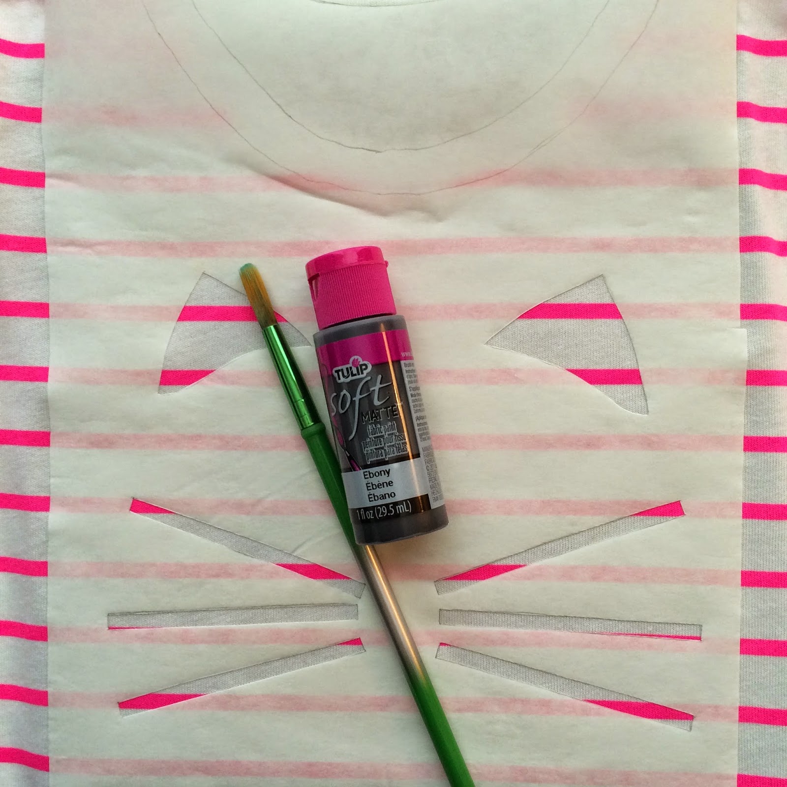 Easy Cat Shirt with Printable Charisa Darling