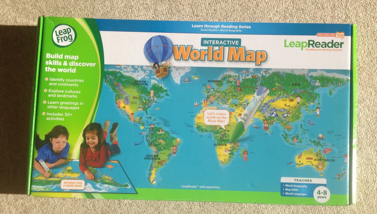 Mellow Mummy Leapfrog Discover Summer Club, and Leapreader Interactive World Map Review