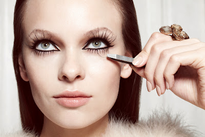 siberian mink eyelashes, model with long eyelashes, woman with long eyelashes