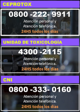 CENTROS DE INFORMACIÓN TOXICOLÓGICA