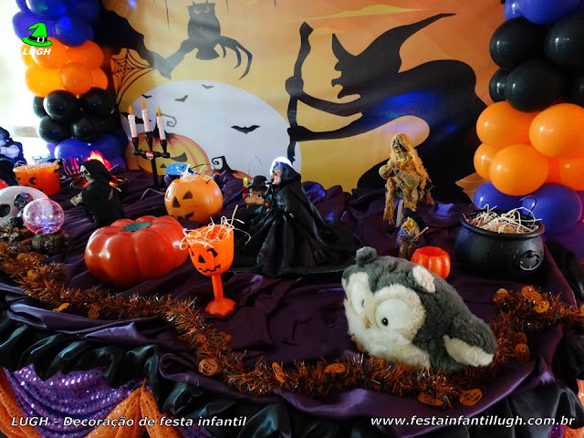 Halloween - Decoração tradicional luxo - Detalhes imagem 01 Tema Halloween para decoração de festa infantil