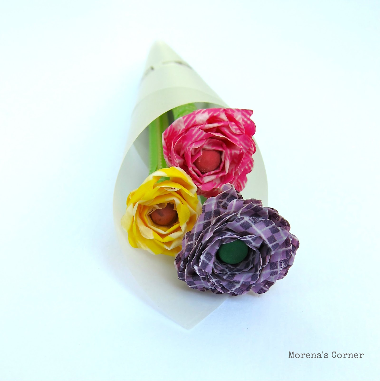 Washi Tape Flowers{Morena's Corner}