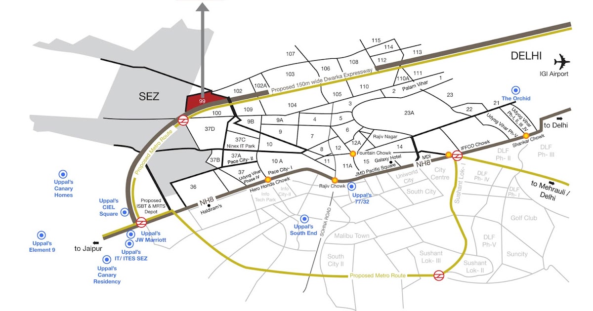 Gurgaon Dwarka Expressway Map Sumit Nirban On Facebook: Sector 92 Gurgaon Map And Dwarka Expressway