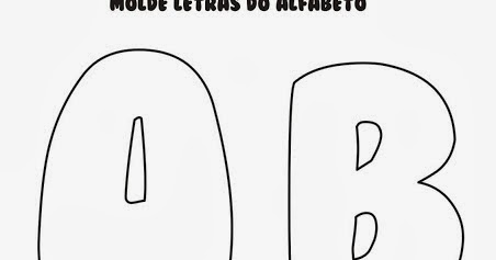 Santa Clara Artesanato: Moldes de letras redondas