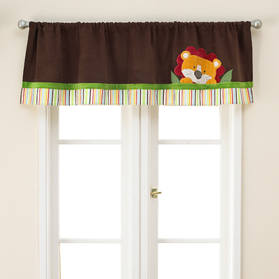 rideaux chambre fille bébé Jungle