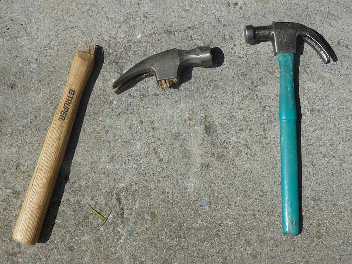 Life among the Tall Pines Broken hammer