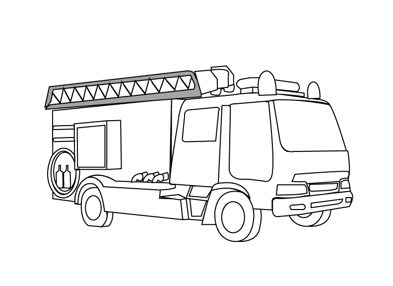 Fire Truck Coloring Pages title=