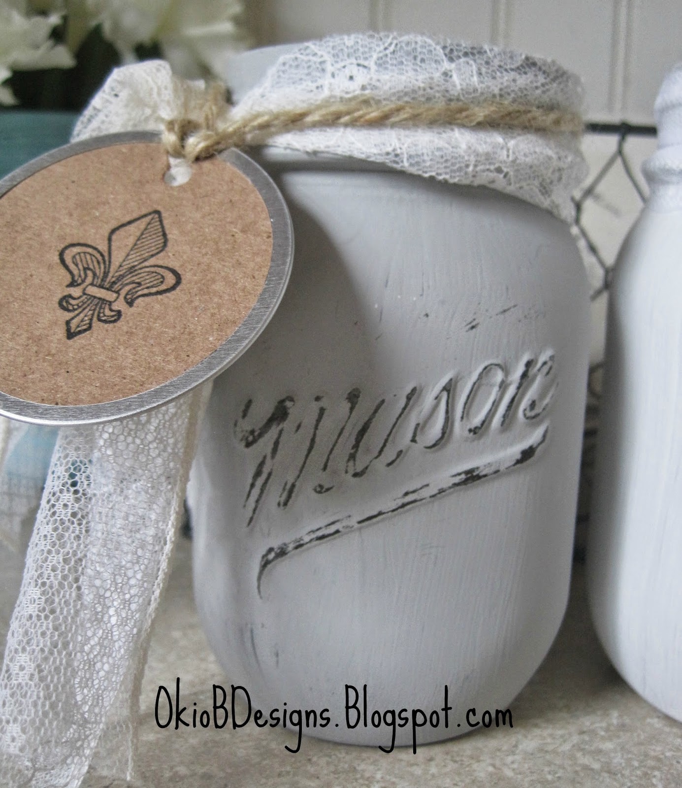 Chalk Paint Mason Jars Okio B Designs