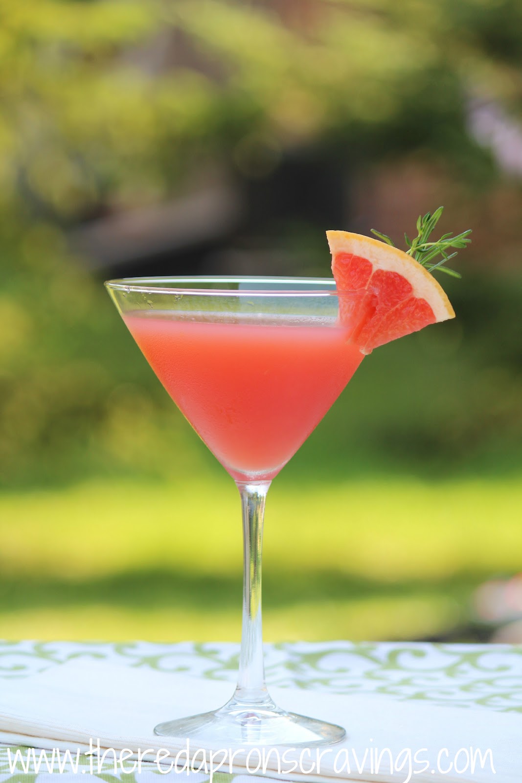 The Red Apron Herb Infused Ruby Red Cocktail