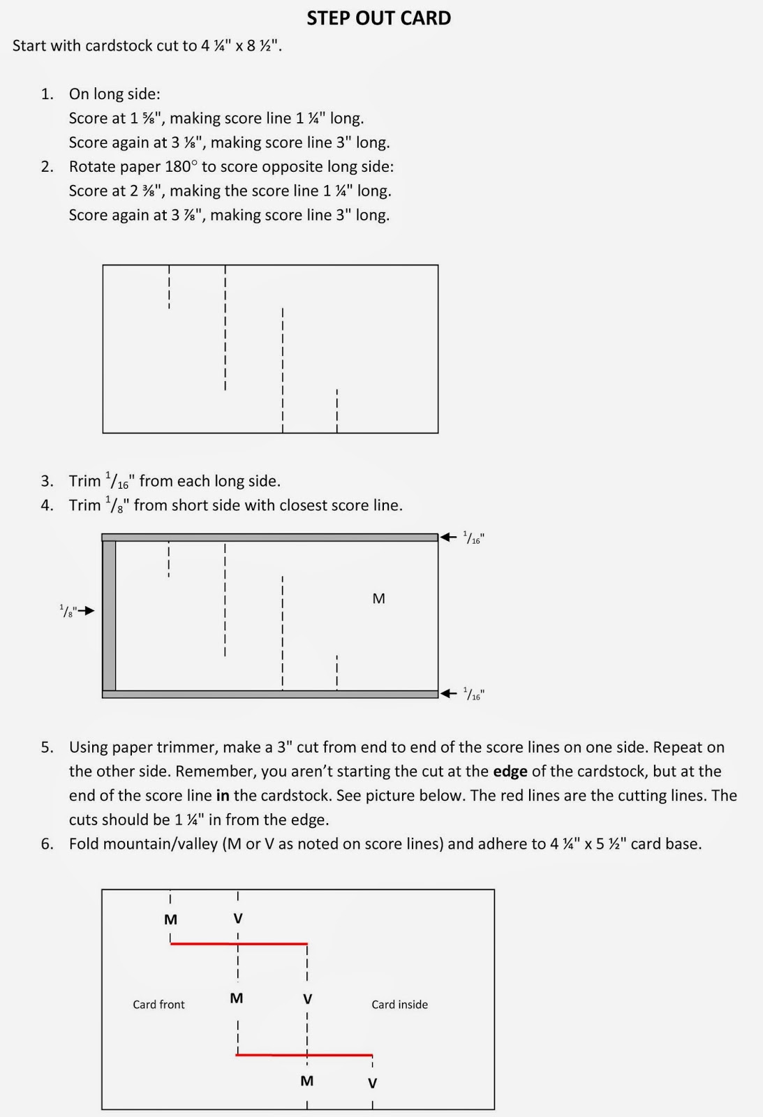 Heart's Delight Cards STEPOUT CARD TUTORIAL