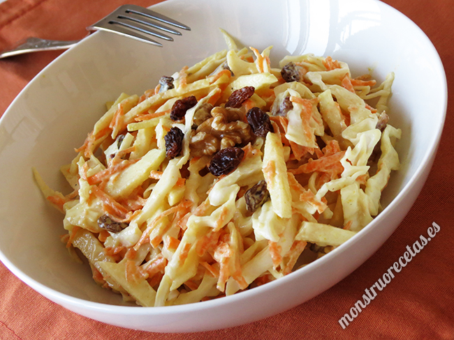 Ensalada De Repollo. Receta Ligera
