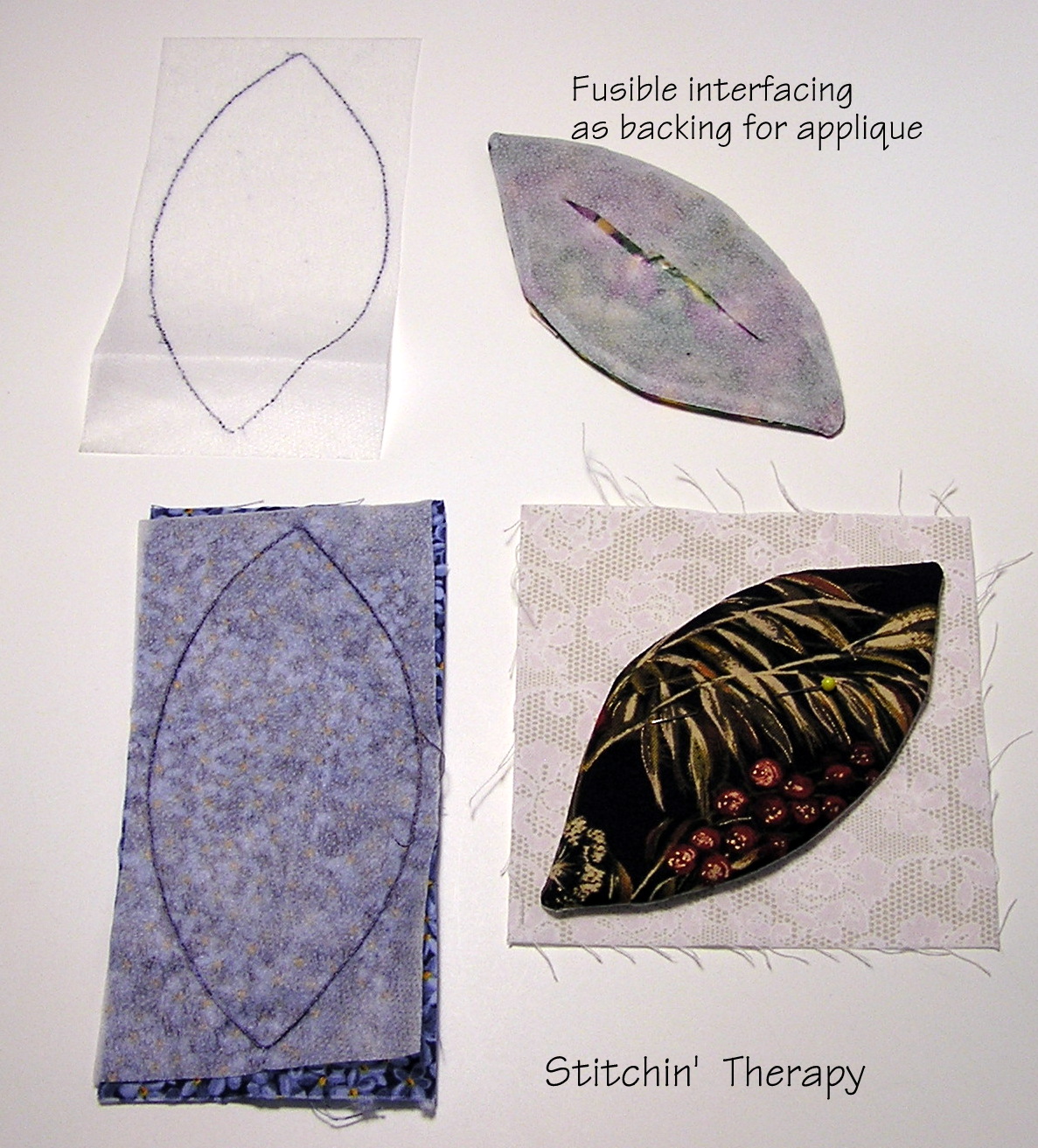 Appliqué using fusible interfacing Pattern design, Pattern, Orange peel