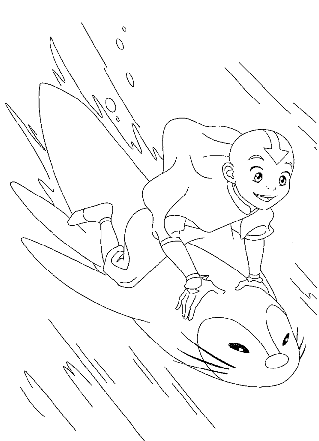 Cartoon Design Avatar The Legend Of Arena Coloring Pages