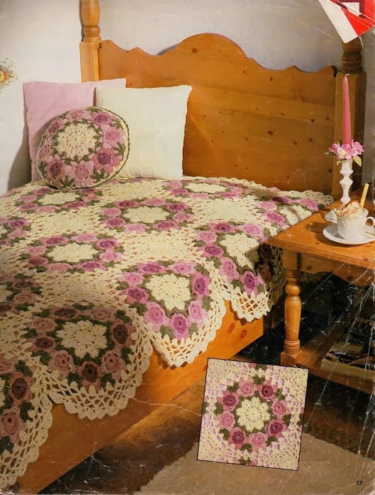 Crochet Floral bedspreads