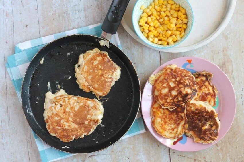 Sweetcorn Fritters (Baby Led Weaning) A Cornish Food Blog Jam and