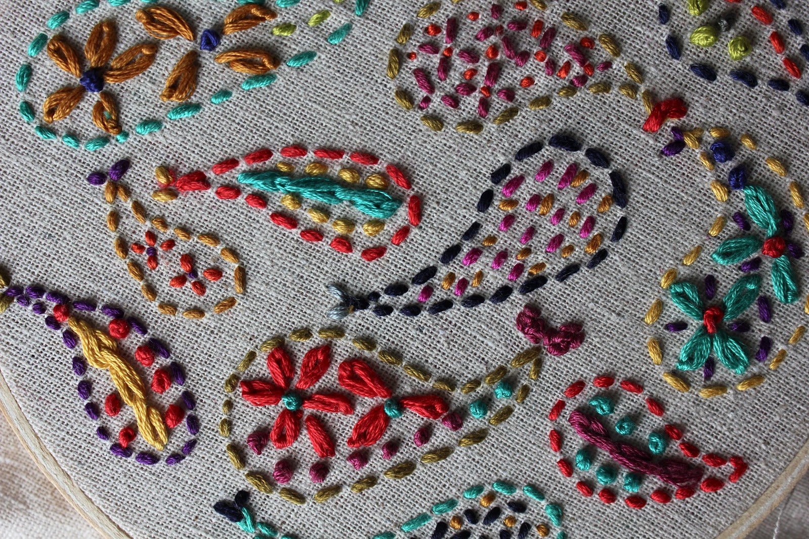 Paisley Embroidery  Sweet Verbena