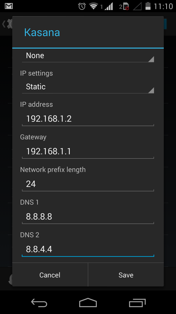 Camera Ip Address Of My Android Phone how to resolve connected wifi but no internet access for change dns2 8 4 4