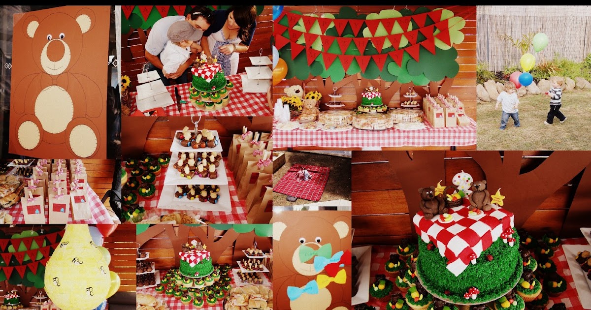 little house inspired Teddy Bears Picnic Party