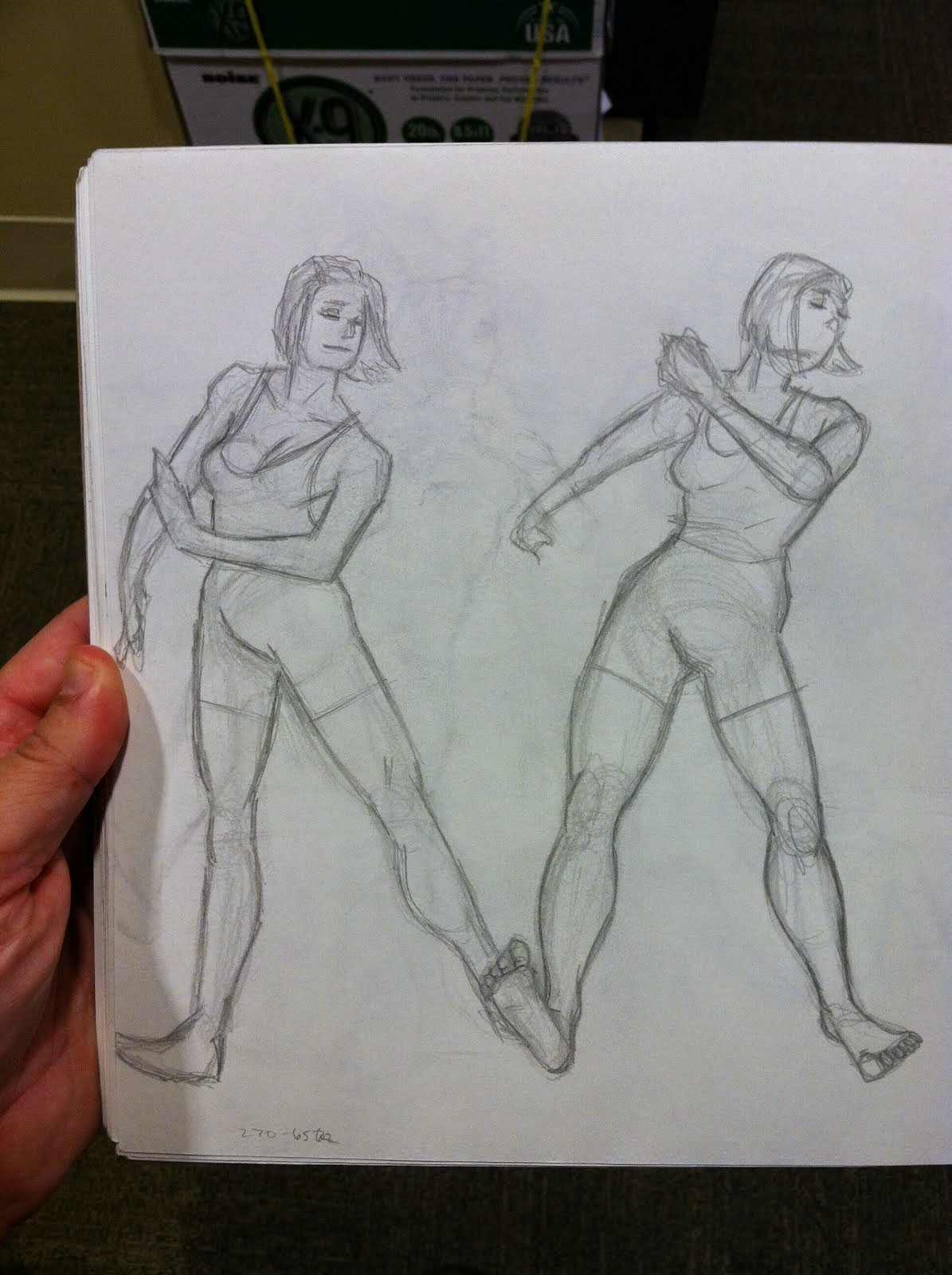Dance sketching continued