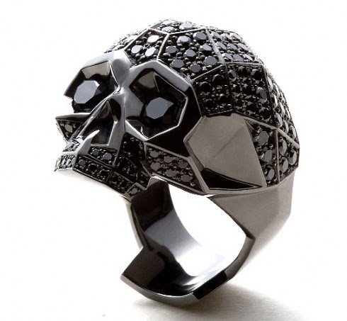 ring skull diamond epic jewelry dark screaming