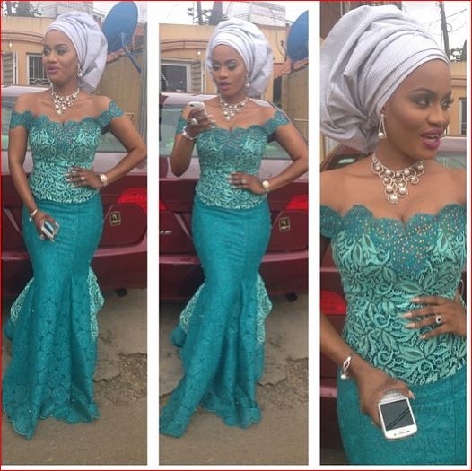 (Photos) FashionPheeva Aso Ebi Frenzy Teal Colors YO Blog
