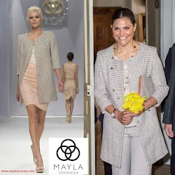 MAYLA Coat and BY MALENE BIRGER Clutch Bag Style of Princess Victoria