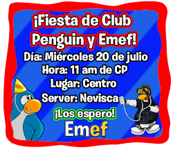 Fiesta de Emef en club penguin!
