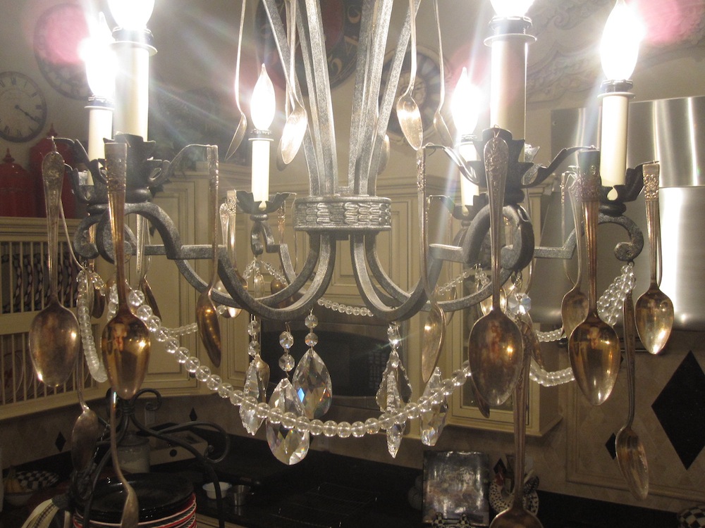 DIY Silverware Chandelier Classy Clutter