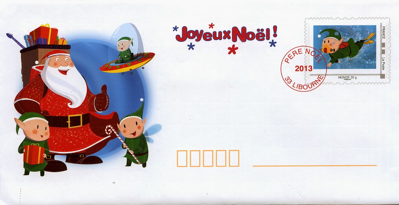 Enveloppe de Noël Père Noël